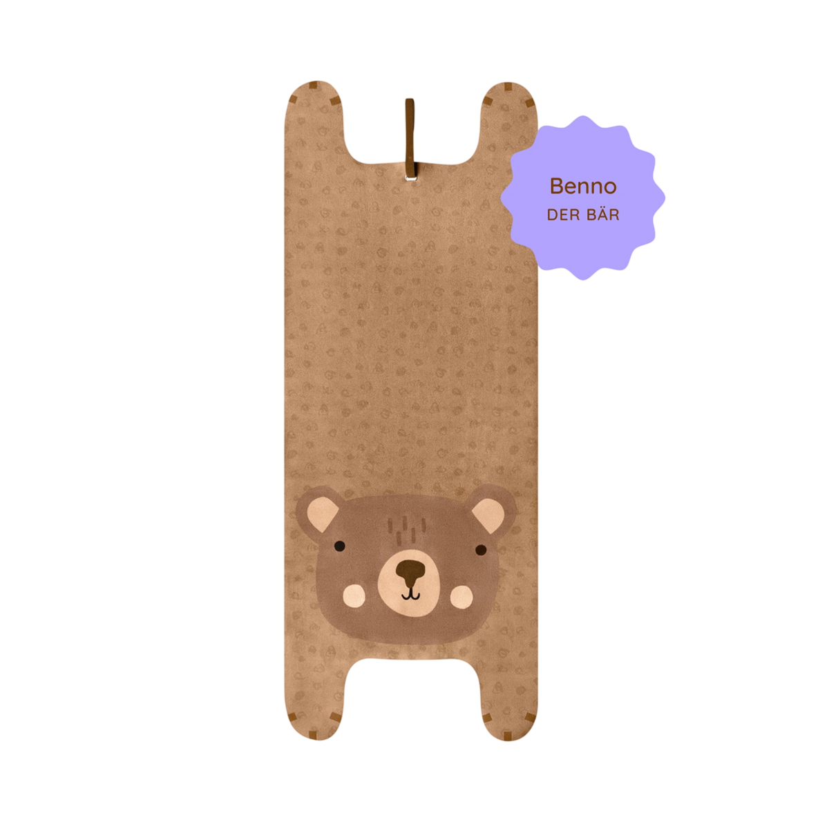 Benno the Bear Kids' Yoga Play Mat - Brown
