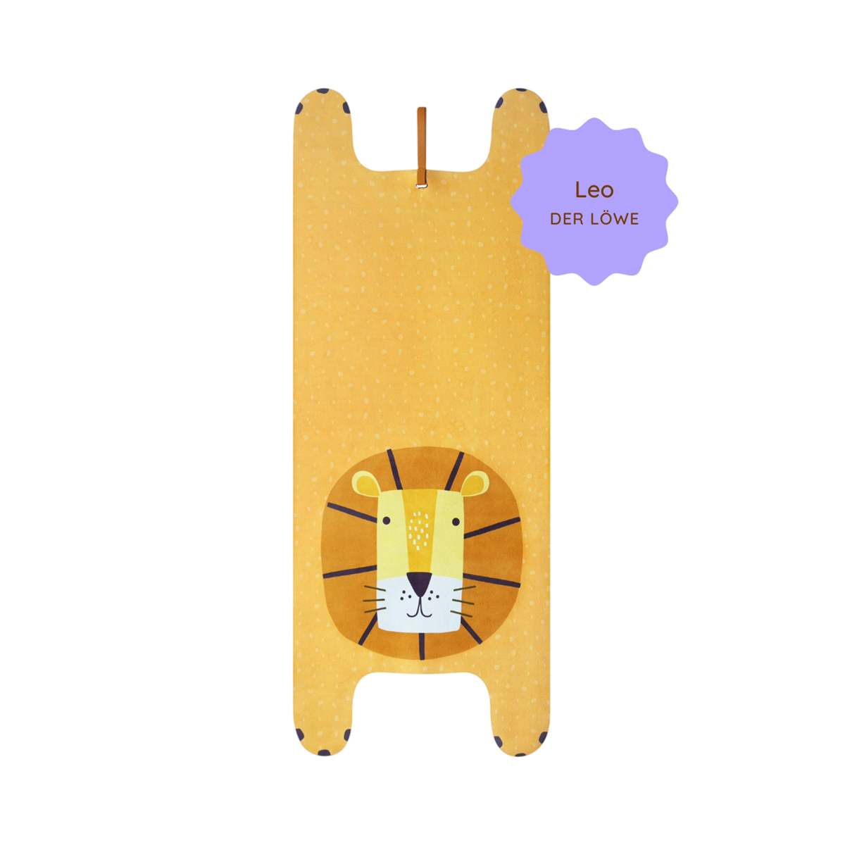 Leo the Lion Kids' Yoga Play Mat - Mustard Yellow