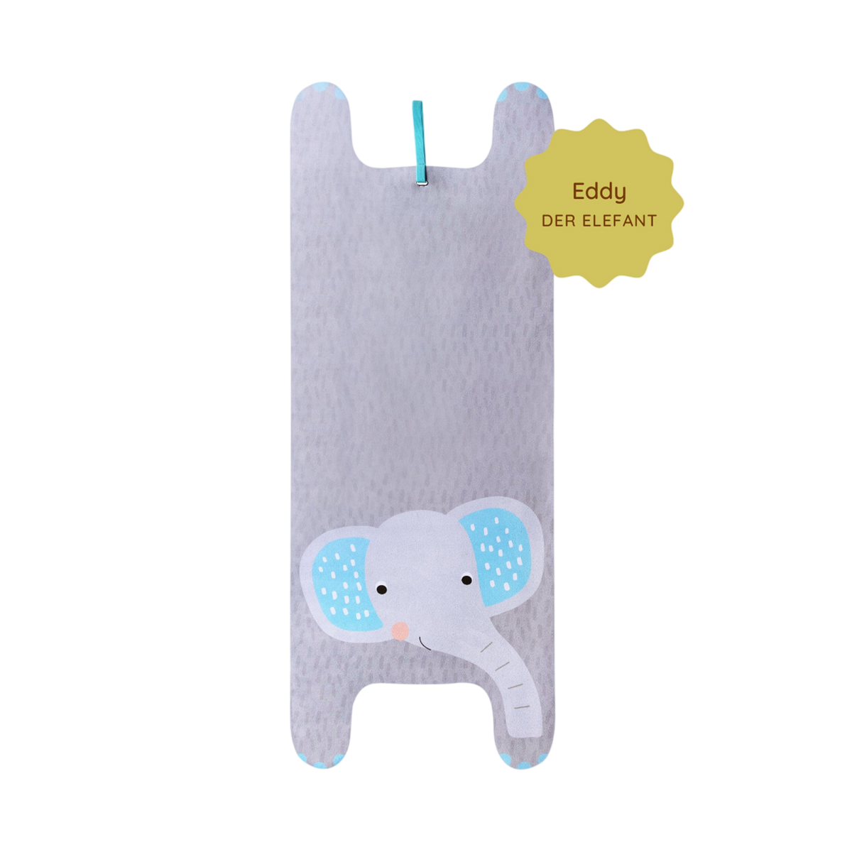 Eddy the Elephant Kids' Yoga Play Mat - Gray