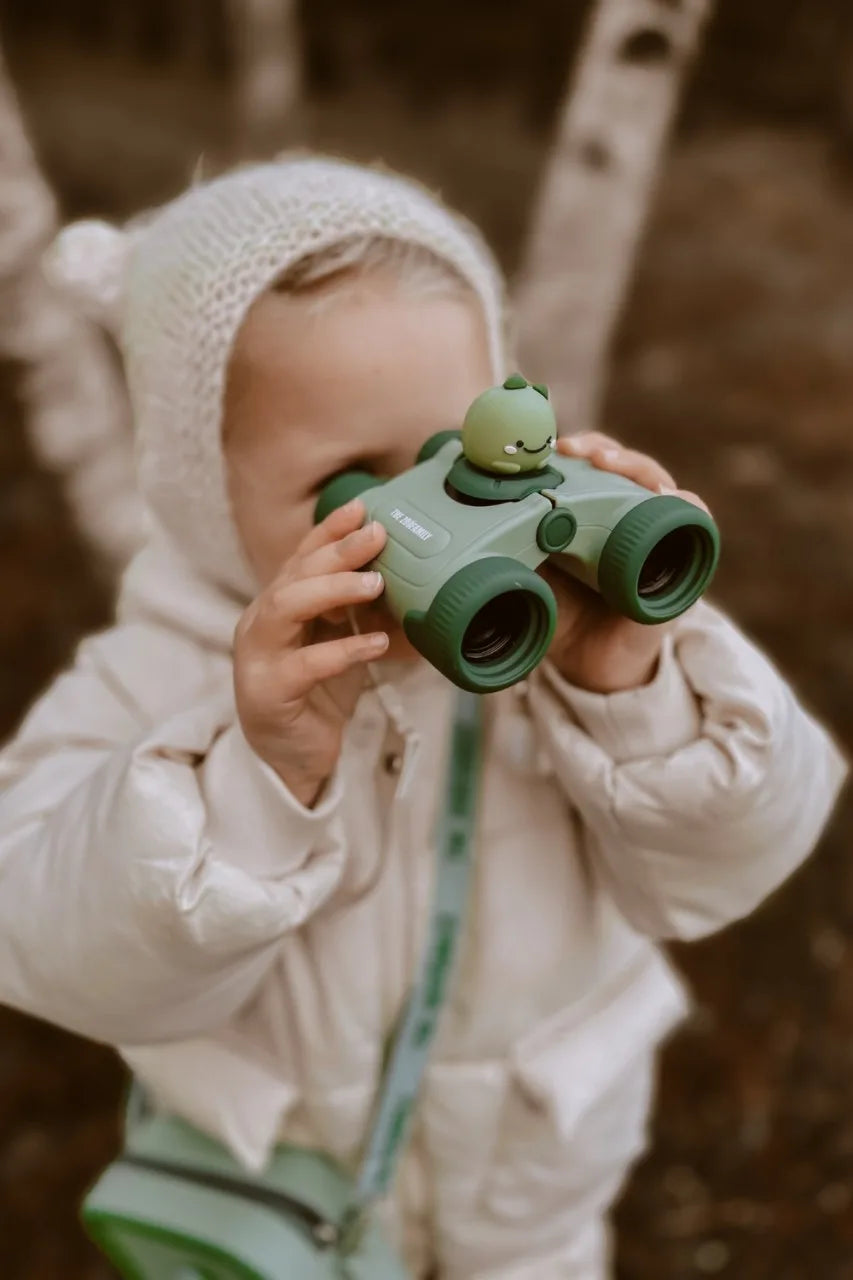 Jumelles « Zoo » « Yeux de dinosaure » vertes