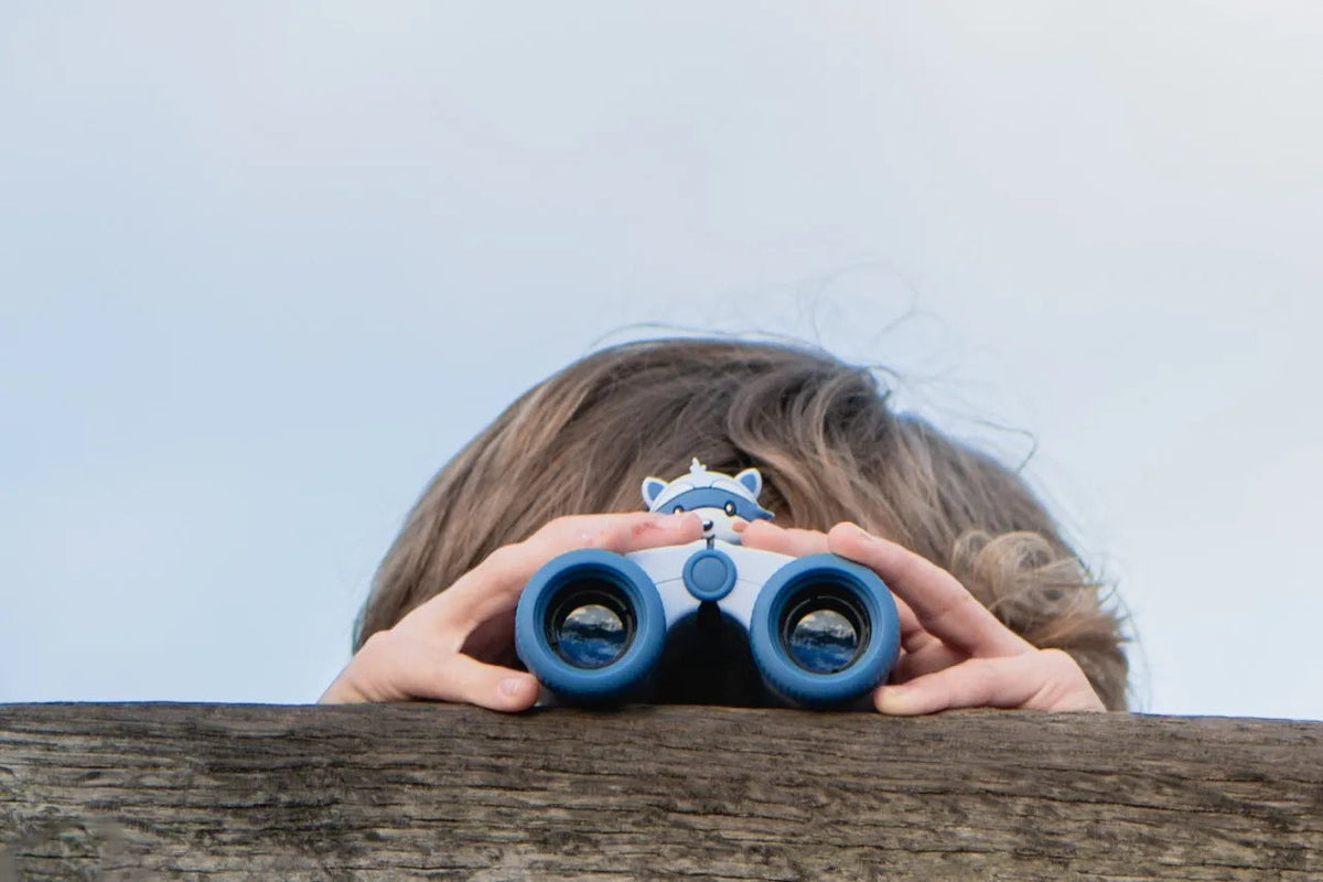 Fernglas Zoo Augen Waschbär