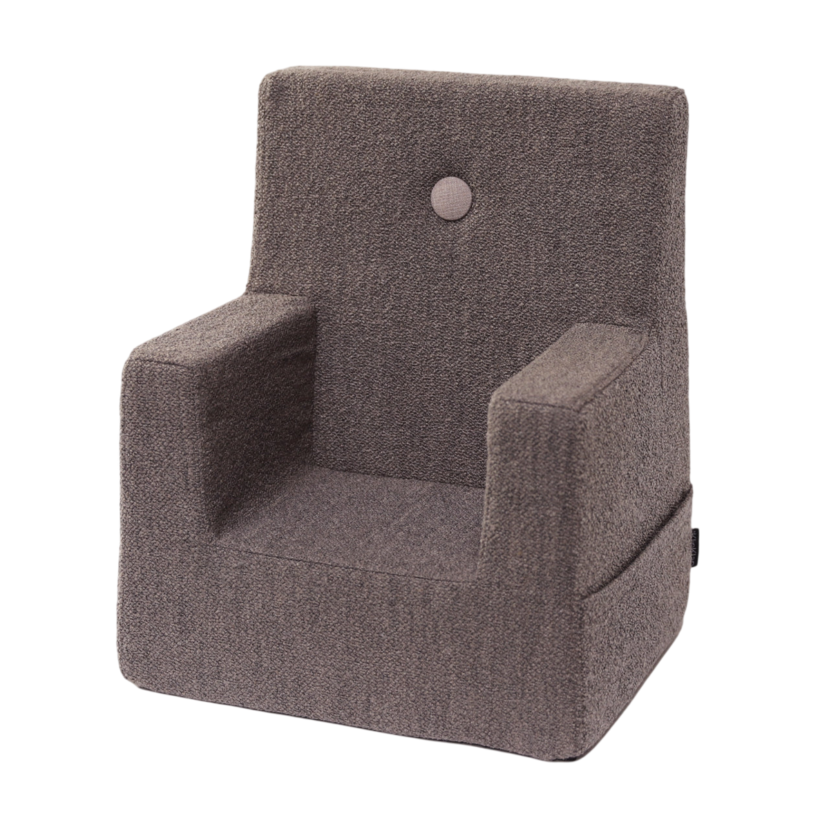 Bouclé Children's Armchair, Brown/Sand
