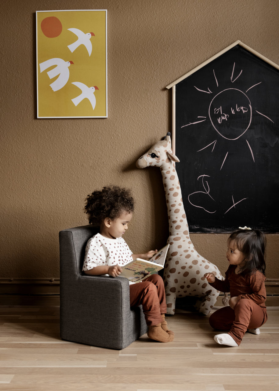 Children's Armchair, Brown/Sand