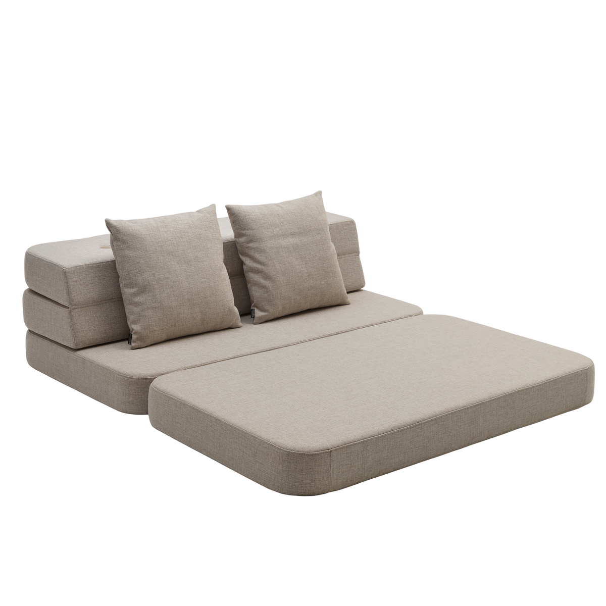 Folding Sofa, Beige/Sand