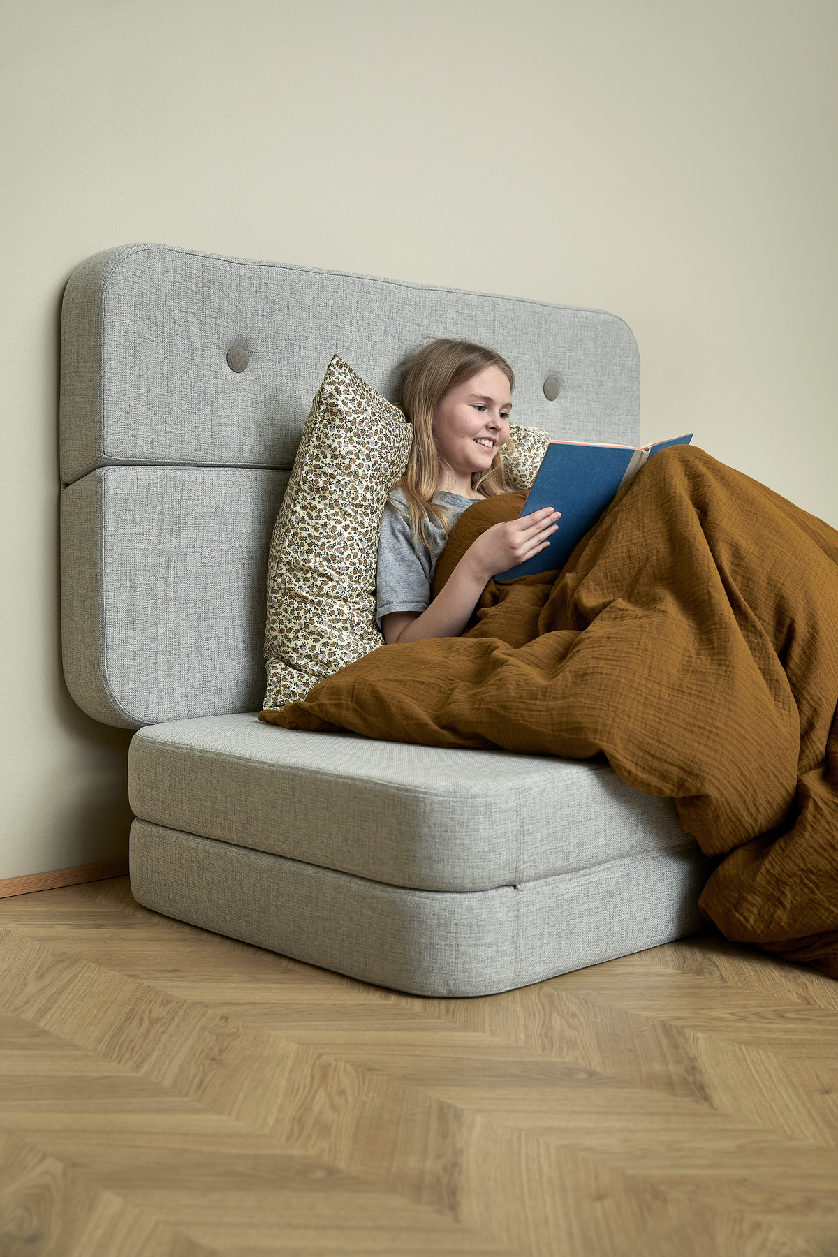 Folding Sofa, Beige/Sand