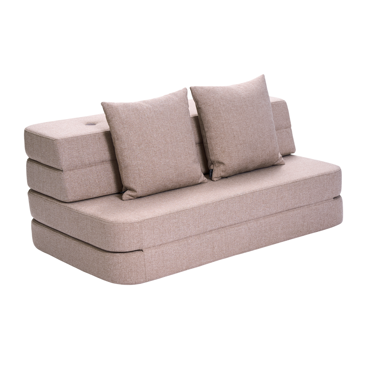 Folding Sofa in Baby Pink/Pink