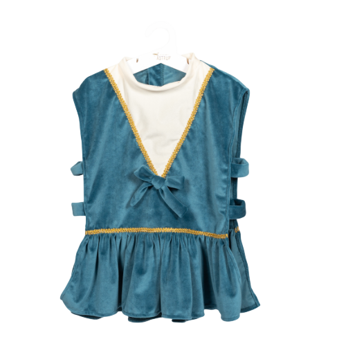 Vintage Circus Zirkusdirektor-Weste - Blau