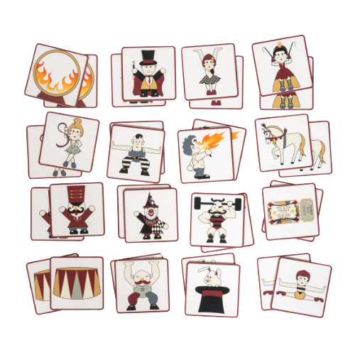 Vintage Circus Memory-Kartenspiel