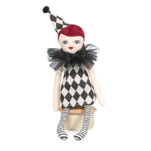 Vintage Circus Illusionsbox mit Plüschpuppe