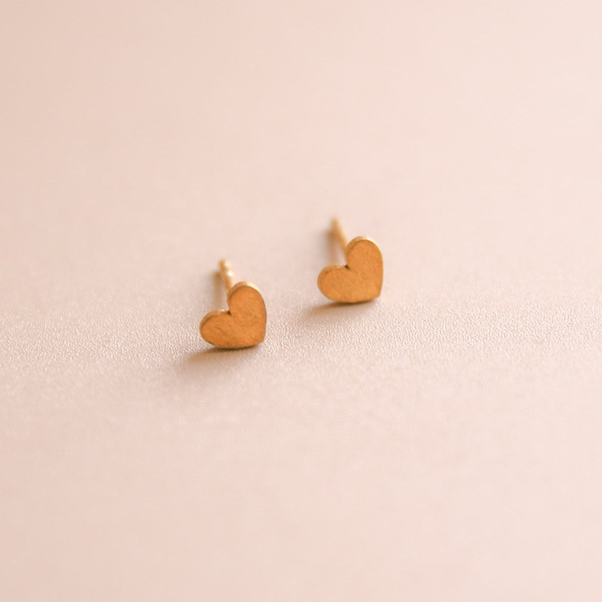 Boucles d'oreilles cœur doré