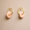 Creoles ceramic Circle Abricot