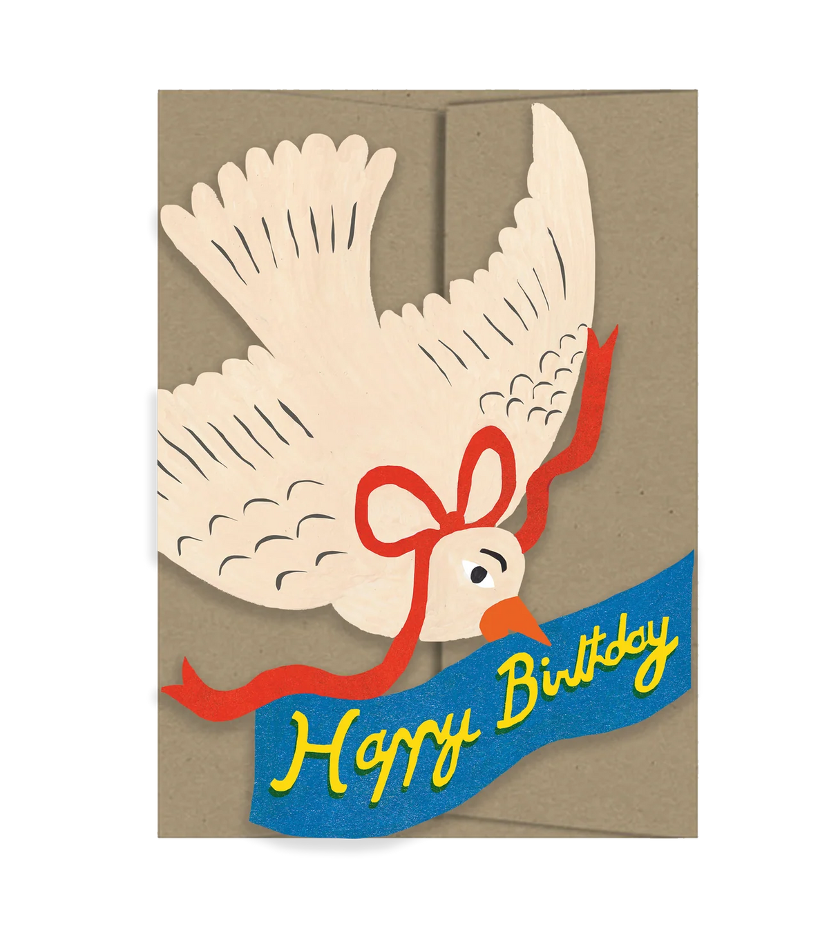 "Happy Birthday" Bird Fold-Out Card