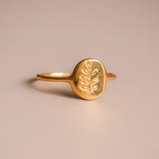 Bague Leaf or
