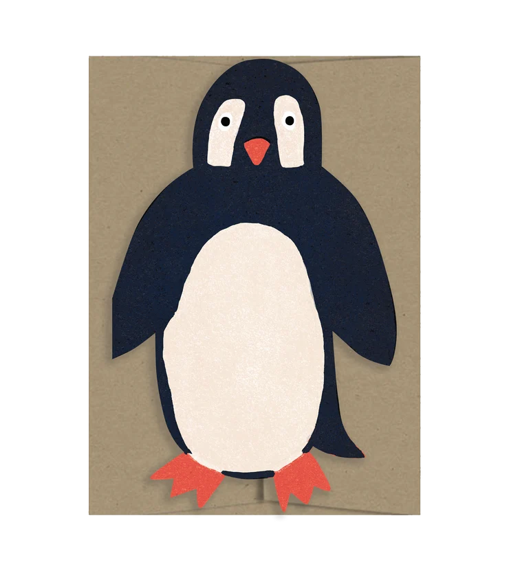 Klappkarte Pinguin