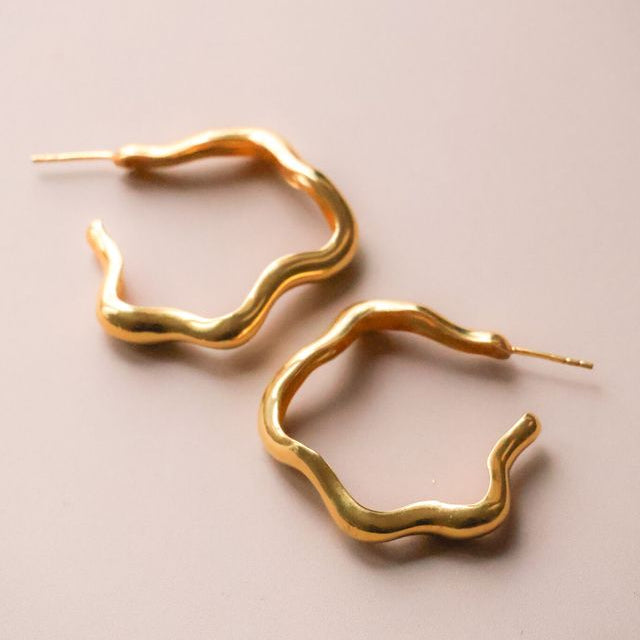 Boucles d'oreilles Liquid gold