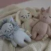 Baby rattle Mini Lion Grey - Konges Sløjd