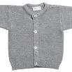 Veste de bébé en laine de mérinos gris-mélange - frilo swissmade