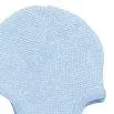 Cap Merino wool with ears light blue - frilo swissmade
