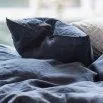Linus uni, pillow case 50x70 cm indigo - lavie