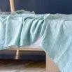 Linus uni, top bed sheet 170x270 cm mint - lavie