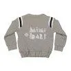 Jacket reversable SEOUL grey melange-crystal print - Mimi + Bart 