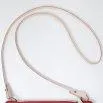 Clutch Charlie red, leather natural - Essl & Rieger 