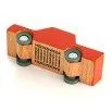 Wooden Wind Up Car Red - waytoplay