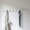 Umbra Coat Rail Flip 8 Hooks, White / Silver - Umbra