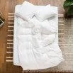 Linus uni, white pillow case 40x60 cm - lavie