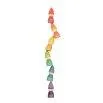 Holzfiguren 6 Nins Tomten Rainbow - Grapat