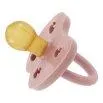 Baby Pacifier 2-Pack Round blush & rosewood - HEVEA
