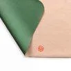WRIGGLE vegan leather versatile changing mat, placemat (S) 65 x 37cm apricot pink, eucalyptus green - studio huske