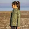 June children rain jacket deep lichen green - rukka