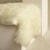 Peaux de mouton Suisse blanc/beige Taille 110cm x 75cm - MARAI