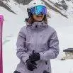 Frauen Skijacke 3-Lagen Hazel lavender aura - rukka