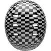 Children's helmet Lil Ripper gloss black/white checkers - Bell