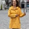 Frauen Regenmantel Travelcoat golden yellow mélange - rukka