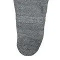 Romper merino wool with feet grey-mélange