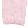 Pantalon aux bretelles en laine de mérinos rose