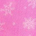 Écharpe en laine flocon de neige rose