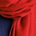 Écharpe en laine rouge unie