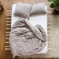 Linus uni, taupe pillow case 40x60 cm