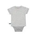 T-Shirt body pour bébé Grey Melange Striped