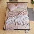 Linus chambray, mauve top bed sheet 240x270 cm