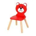 Spielba Stuhl Bär rot