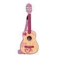 Bontempi Gitarre 6 Saiten 75cm pink aus Holz