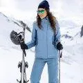Frauen Skijacke Babsi faded denim