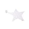 Rubber star with muslin taupe