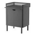 Changing table Sebra with doors, gray