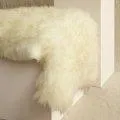 Peaux de mouton Suisse blanc/beige Taille 110cm x 75cm